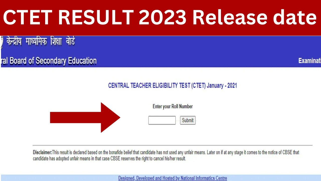 CTET Result 2023